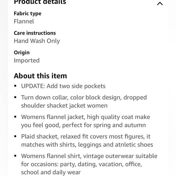 *last chance* Amazon Yeokou | Women’s red & white plaid shacket w/ buttons - Picture 4 of 16